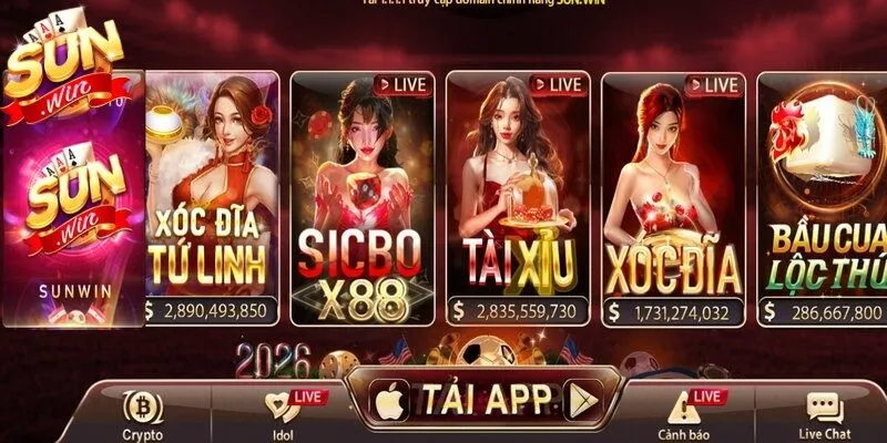 Sảnh game casino Sunwin & Bắn cá là nơi tập trung trò chơi giải trí đổi thưởng 