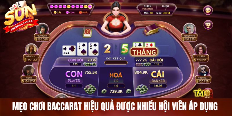 Mẹo chơi Baccarat hiệu quả được nhiều hội viên áp dụng Mẹo chơi Baccarat hiệu quả được nhiều hội viên áp dụng