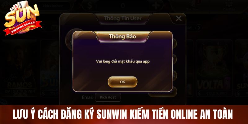 Lưu ý cách đăng ký SUNWIN kiếm tiền online an toàn 